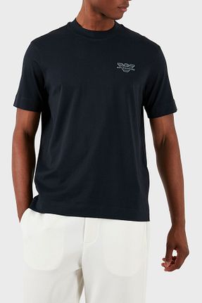تیشرت سرمه ای مردانه رگولار Emporio Armani - کد 815120924