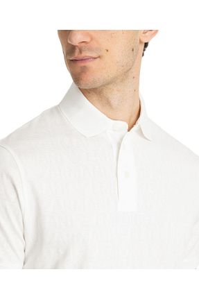 پولوشرت سفید مردانه %100 پنبه Emporio Armani - کد 814746230