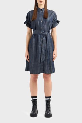 لباس آبی زنانه بافتنی Armani Exchange - کد 812052051