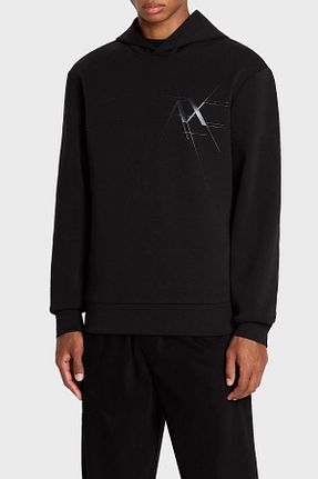 سوئیشرت مشکی مردانه چاپی Armani Exchange - کد 782400677