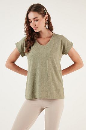 بلوز سبز زنانه ساده Lela - کد 736832208