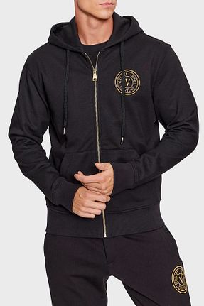 سوئیشرت مشکی مردانه رگولار VERSACE JEANS COUTURE - کد 772250399