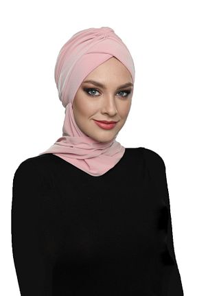 کلاه شنای حجاب صورتی زنانه fidan bone - کد 43264332