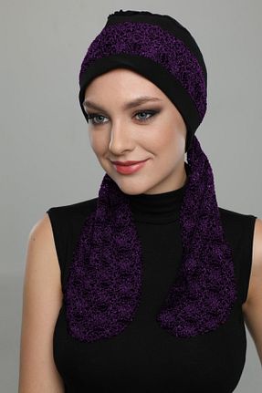 کلاه شنای حجاب مشکی زنانه fidan bone - کد 42756499
