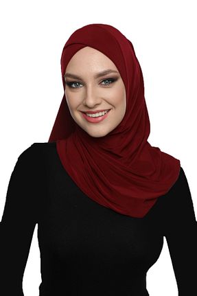 کلاه شنای حجاب زرشکی زنانه fidan bone - کد 68121003