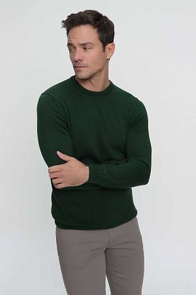 پلیور خاکی مردانه ساده Morven - کد 654824590