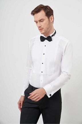 پیراهن سفید مردانه اسلیم فیت Morven - کد 825917186