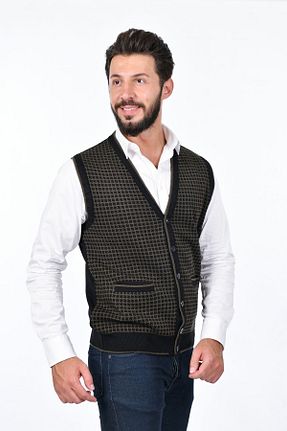 جلیقه مشکی مردانه رگولار Kamalı - کد 752039389
