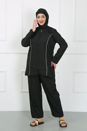 مایو حجاب مشکی زنانه ساده Akbeniz - کد 817486288