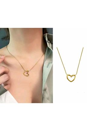 گردنبند استیل ( فولاد ) طلائی زنانه استیل (فولاد) ROYALİST AKSESUAR - کد 858142138
