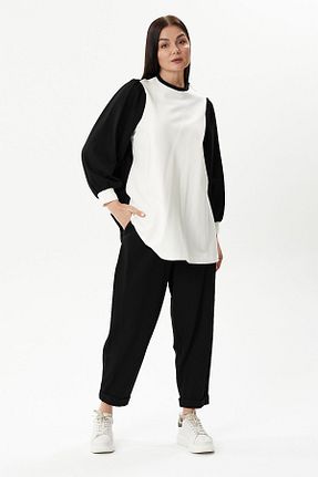 ست بالاتنه و پائین تنه مشکی زنانه بافتنی MAQ DESIGN - کد 858168993