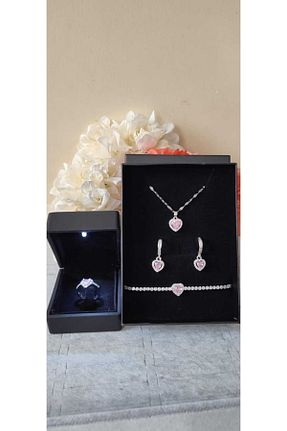 دستبند استیل (فولاد) صورتی زنانه استیل (فولاد) HKN AVM ACCESSORİES - کد 844929021