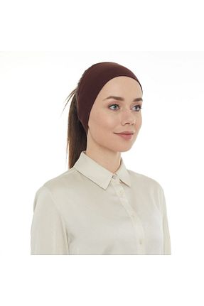 کلاه شنای حجاب قهوه ای زنانه LAVENDER - کد 129548124