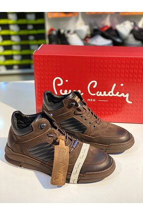 بوت / نیم بوت قهوه ای مردانه چرم خالص Pierre Cardin - کد 129694615