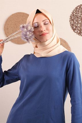 روسری طلائی پلی استر Silk Home - کد 129724045