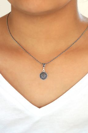 گردنبند نقره سفید زنانه Midyat Nurtaş Gümüş - کد 129867421