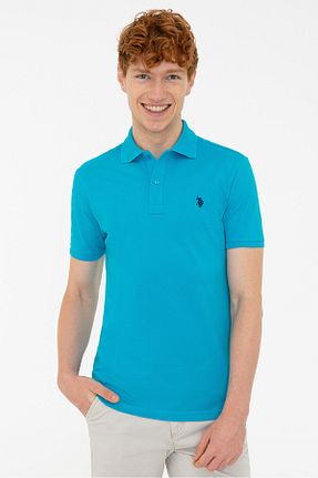 پولوشرت آبی مردانه پنبه ای U.S. Polo Assn. - کد 123501238