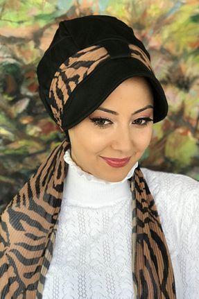 روسری مشکی ساده BUTİKAMBAR - کد 130608694