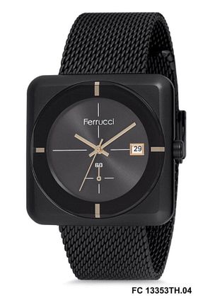 ساعت مچی مشکی مردانه 36-40 میلی متر Ferrucci - کد 46203595
