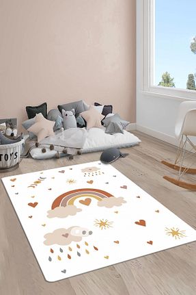 فرش بچه گانه رنگی پلی استر Doruklar Home Collection - کد 838639555