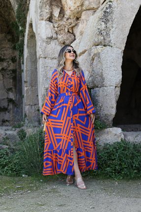 لباس نارنجی زنانه بافتنی bytugcekaya - کد 822693870