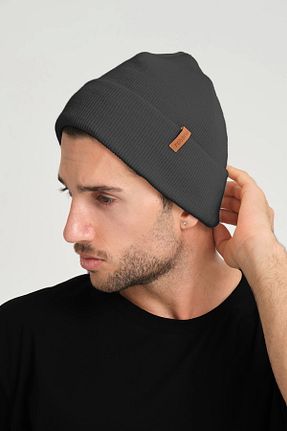 کلاه پشمی طوسی زنانه اکریلیک robanu - کد 858008134