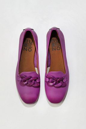 بابت بنفش زنانه چرم خالص Bueno Shoes - کد 345870084