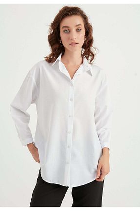 پیراهن سفید زنانه رگولار TBN - کد 867097066