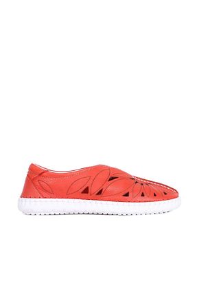 بابت نارنجی زنانه چرم خالص Bueno Shoes - کد 117911827