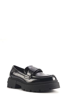 کفش لوفر مشکی زنانه چرم مصنوعی Nine West - کد 858048018