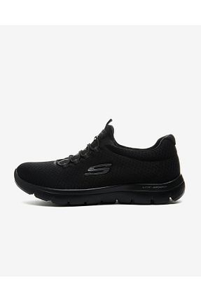 کفش اسنیکر مشکی زنانه بند دار Skechers - کد 232944940