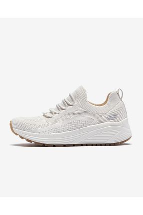 کفش اسنیکر سفید زنانه بند دار Skechers - کد 97191901