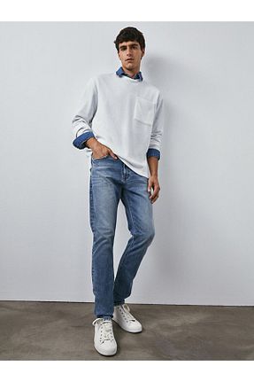 شلوار جین رنگی مردانه پاچه لوله تفنگی Ltb - کد 676107590
