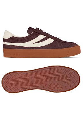 کفش اسنیکر قهوه ای زنانه بند دار Superga - کد 858076307