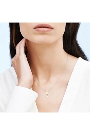 گردنبند طلا نارنجی زنانه 14 عیار Altınbaş - کد 55851597