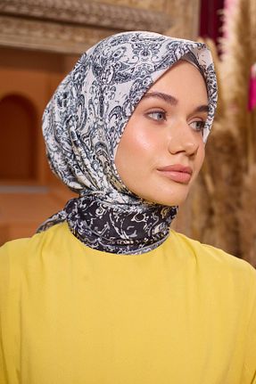 روسری سبز پنبه پلی استر İpekhan - کد 859185237