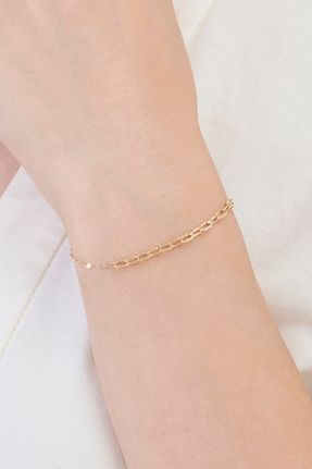 دستبند طلا زرد زنانه 14 عیار Altınbaş - کد 757340338
