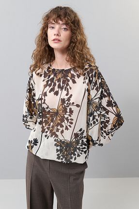بلوز بژ زنانه بافتنی Roman - کد 858120414