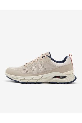 کفش اسنیکر بژ مردانه بند دار Skechers - کد 239202111
