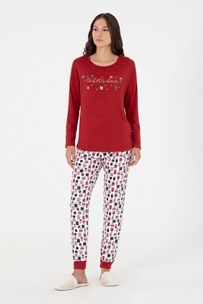 ست لباس راحتی قهوه ای زنانه ساده U.S. Polo Assn. - کد 858124481
