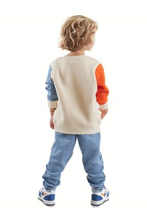 ست گرمکن بژ بچه گانه پنبه پلی استر Denokids - کد 844580684