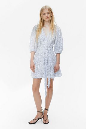 لباس سفید زنانه بافتنی H&M - کد 858145248