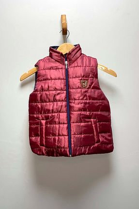 کاپشن زرشکی بچه گانه پلی استر Mnk Baby&Kids - کد 346716895