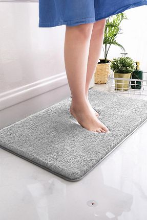 فرش طوسی زیره ضد لغزش Aden - کد 860913879
