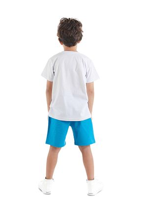 ست بالاتنه و پائین تنه آبی بچه گانه بافتنی MSHB&G - کد 637314447
