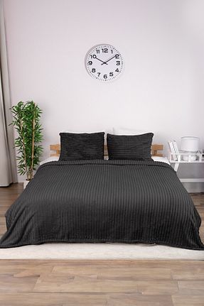 پتو دونفره طوسی پلی استر FAVORA - کد 824457282