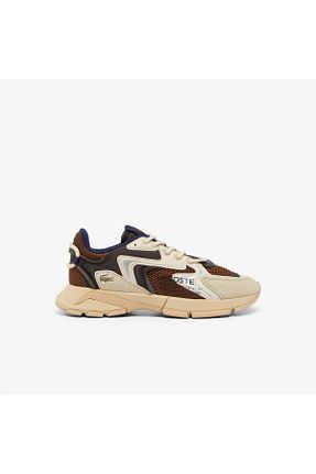 کفش اسنیکر قهوه ای مردانه بند دار Lacoste - کد 858172668