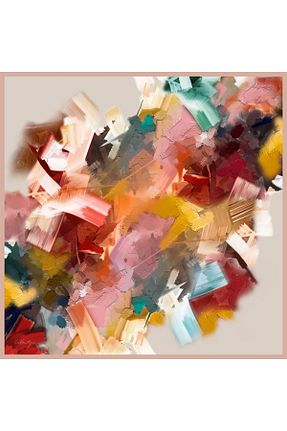 روسری رنگی پنبه ای La boutique - کد 832815392