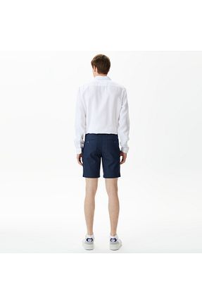 شلوارک و برمودا سرمه ای مردانه اسلیم فیت Lacoste - کد 97312604