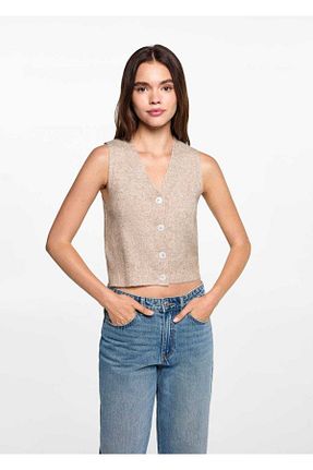 جلیقه بژ زنانه رگولار MANGO Teen - کد 847339638